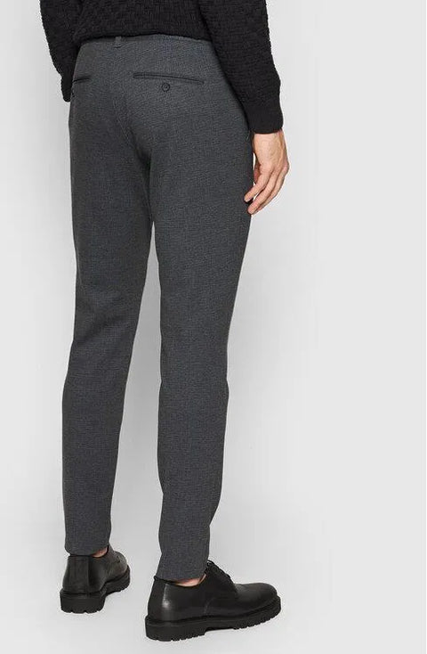 Only & Sons Men's Grey Navy Tapered Fit Pant | Only & Sons In Lebanon