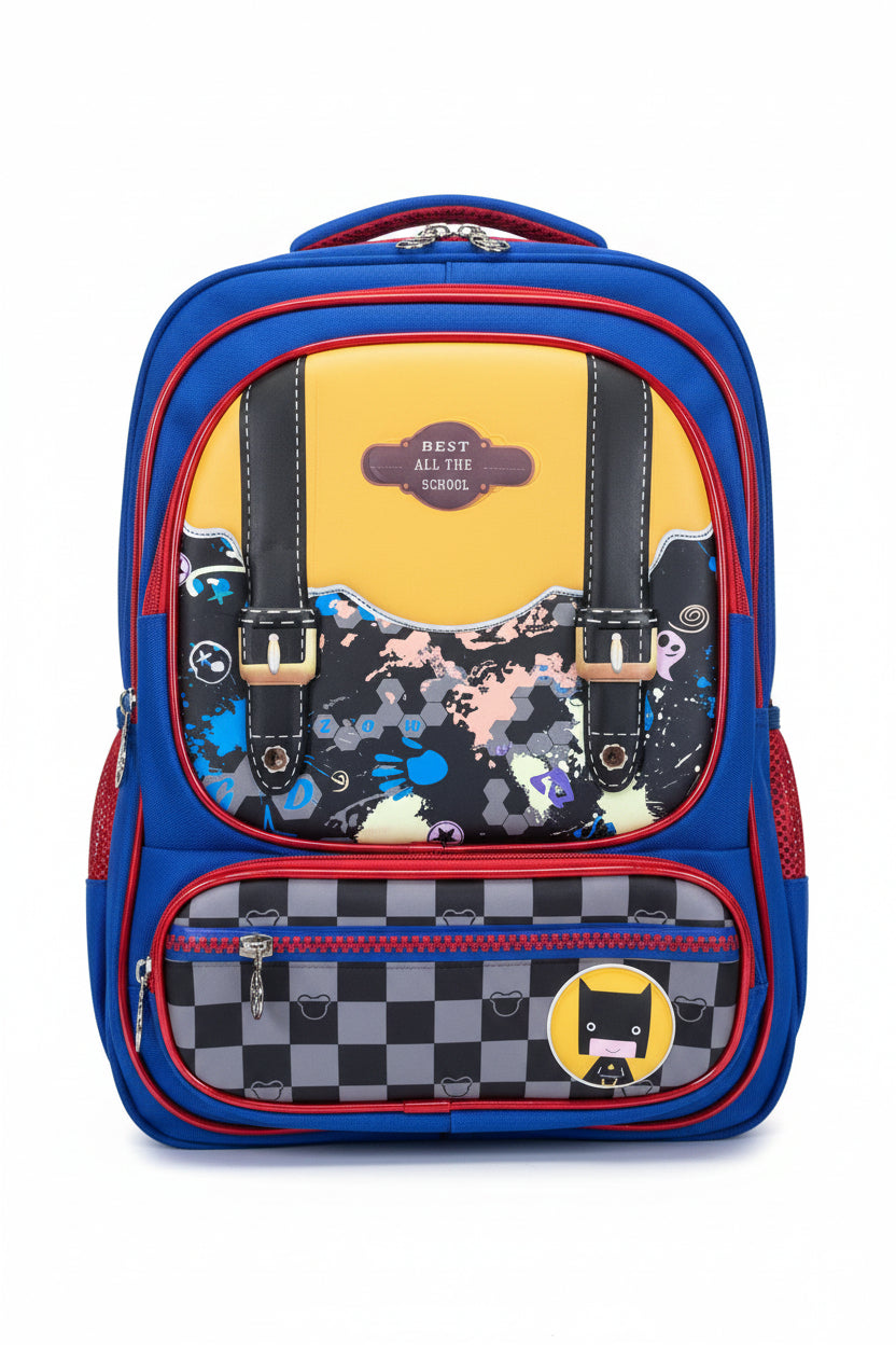 SD Kids School Indigo BackPack +Pencil Case (3191)
