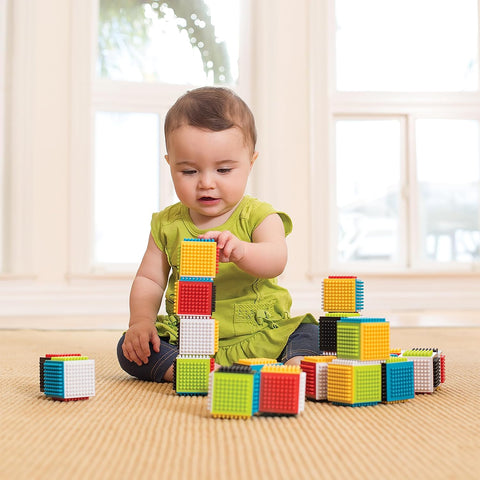 Infantino 24 Pieces Press & Stay Sensory Blocks Toys | Infantino In Lebanon