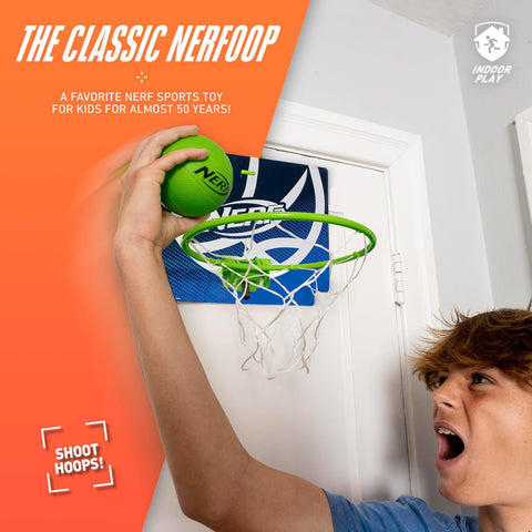 Nerf Nerfoop The Classic Mini Foam Basketball and Hoop Hooks On Doors |Nerf In Lebanon