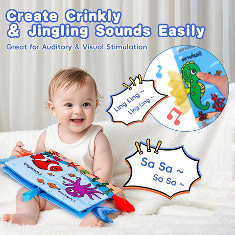 Thremhoo 2PCS Baby Books 0-6 Months Tummy Time Infant Toys |Thremhoo In Lebanon
