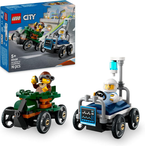 Lego City Pack of Racing Cars Plane against Hospital Bed Construction Set|Lego In Lebanon