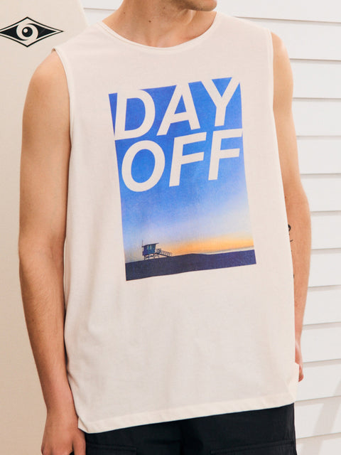 Sinsay Men's White Printed Tank Top | Sinsay In Lebanon