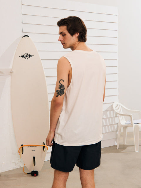 Sinsay Men's White Printed Tank Top | Sinsay In Lebanon