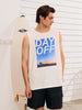 Sinsay Men's White Printed Tank Top | Sinsay In Lebanon