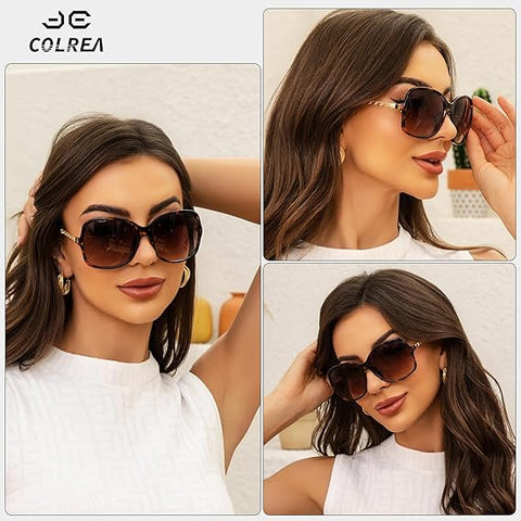 Colrea Women's Black Oversized Sunglasses | Colrea In Lebanon