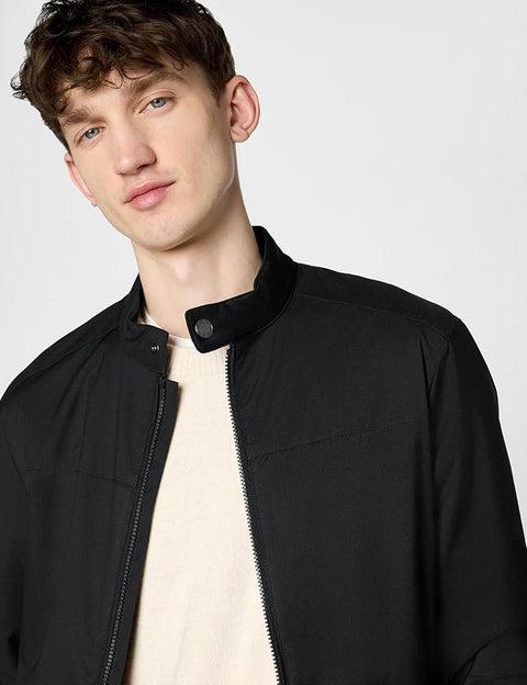 Michael Kors Men's Black Nylon Racer Jacket  | Michael Kors In Lebanon