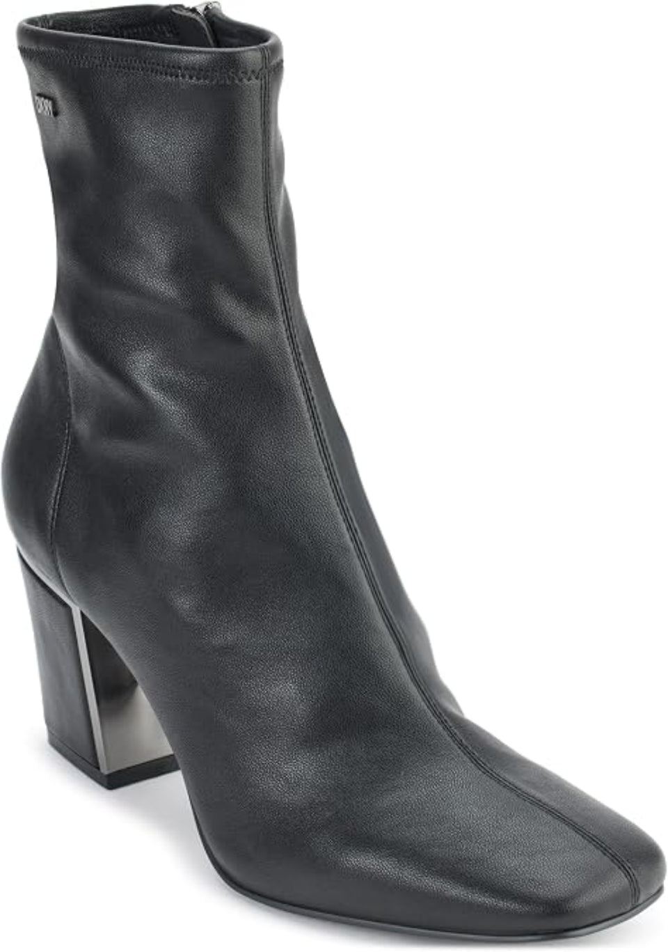 DKNY Women's Black Leather Cavale Ankle Boot