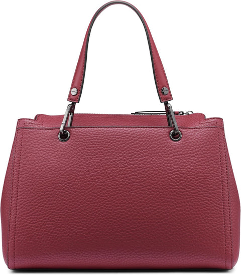 Calvin Klein Women's Burgundy Garnet Triple Compartment Top Zipper Satchel Bag | Calvin Klein In Lebanon