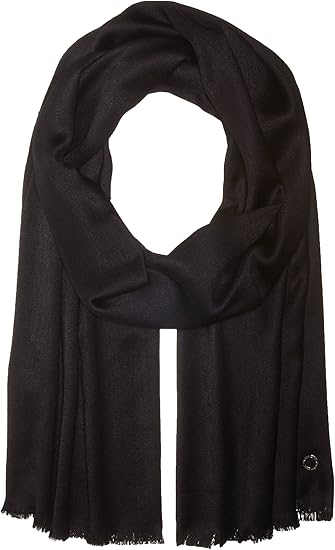 Calvin Klein Women's Black Solid Lightweight Scarf |Calvin Klein In Lebanon