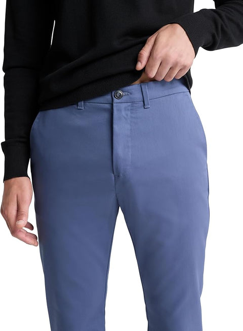 Calvin Klein Men's Blue  Modern Stretch Chino Wrinkle Resistant Pants   | Calvin Klein in Lebanon