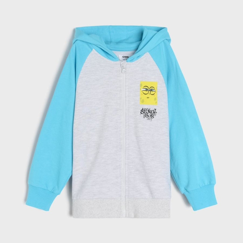 Sinsay Boy's Gray & Blue SpongeBob Printed Jacket
