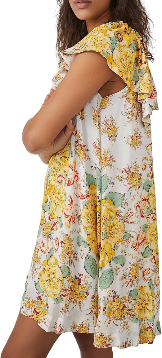 Free People Women's Multicolor Floral Mini Dress | Free People In Lebanon