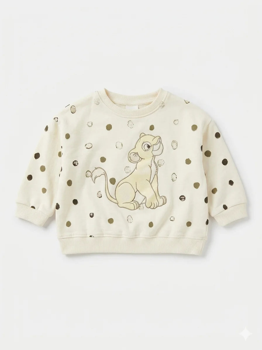 Zara Baby Girl'sOff White Printed Sweatshirt | Zara In Lebanon