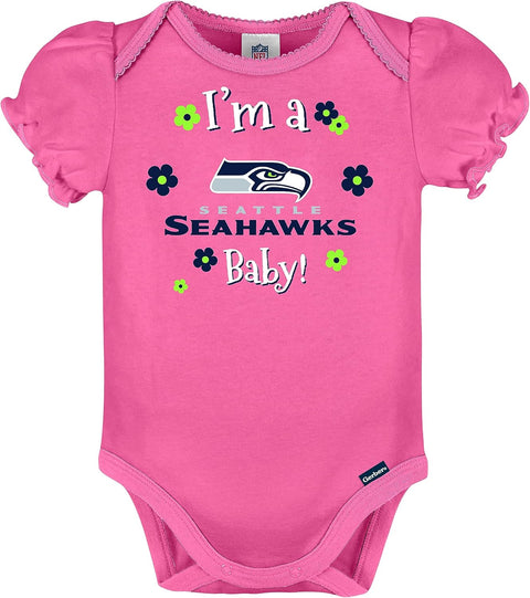 Gerber NFL Seattle Seahawks Baby-Girl 3 Pack Bodysuit | Gerber  In Lebanon