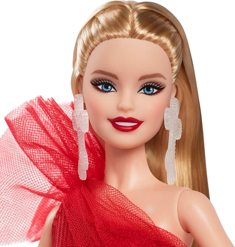 Mattel Barbie Signature Doll 2024 Holiday Blonde Fashion Doll Wearing Gown Figure | Mattel In Lebanon