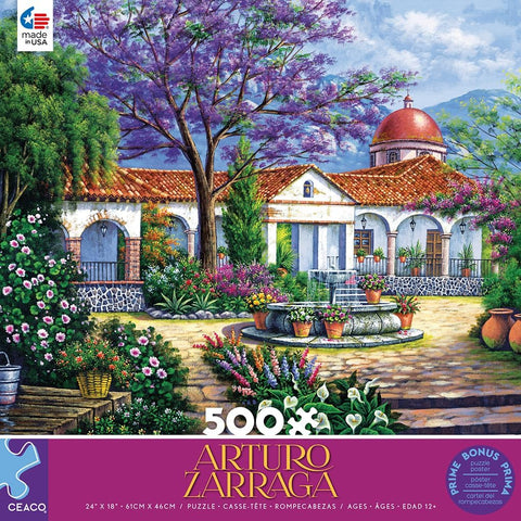 Ceaco Arturo Zarraga Hacienda with Patio 500 Piece Jigsaw Puzzle |Ceaco In Lebanon