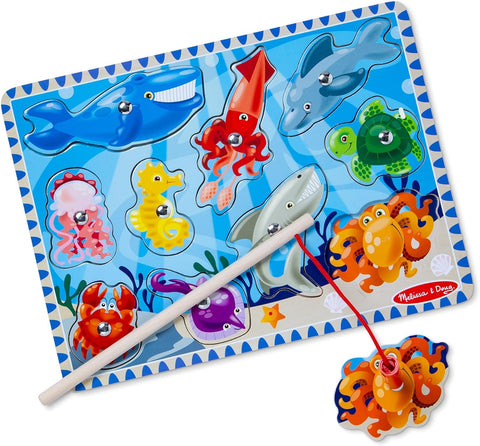 Melissa & Doug Magnetic Wooden Fishing Game and Puzzle|Melissa & Doug In Lebanon