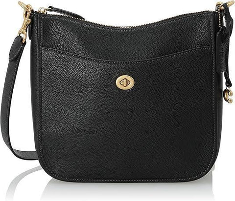 Coach Women's Black Pebble Leather Chaise Crossbody Bag | Coach in Lebanon