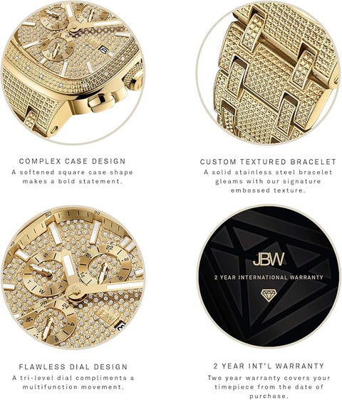 JBW Men's Diamond Quartz Watch in 18k Gold-plated Stainless-steel | JBW In Lebanon