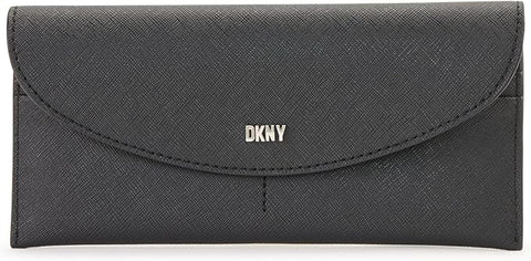 DKNY Women's Casual Phoenix Flap Classic Wallet, Black, One Size, Casual Phoenix Flap Wallet Classic Wallet abb47 (shr)