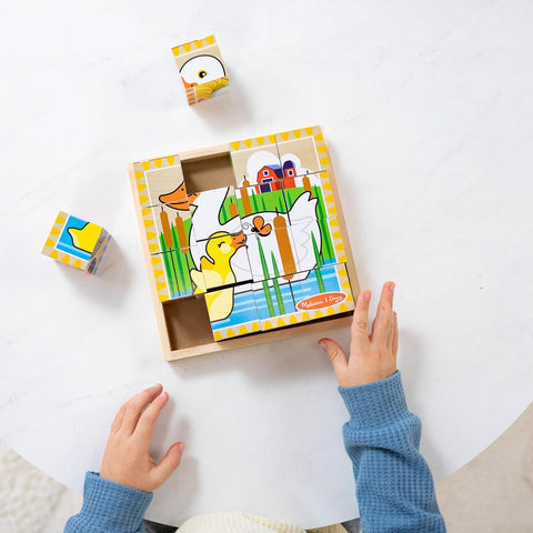 Melissa & Doug  Farm Wooden Cube Puzzle with Storage Tray |Melissa & Doug In Lebanon