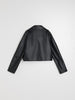 Sinsay Girl's Black Leather Regular Fit Biker Jacket | Sinsay In Lebanon