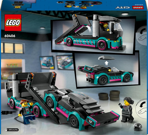 Lego City Race Car and Car Carrier Truck Toy|Lego In Lebanon