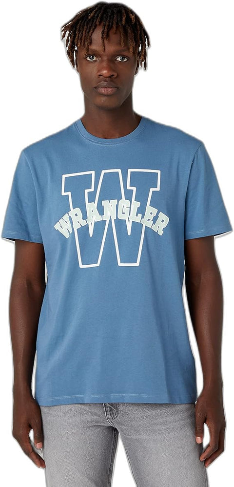 Wrangler Men's Blue Graphic Tee T-Shirt | Wrangler In Lebanon