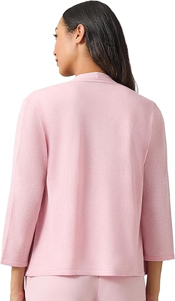 Kasper Women's Baby Pink Plus Open Front A Line Cardigan | Kasper In Lebanon