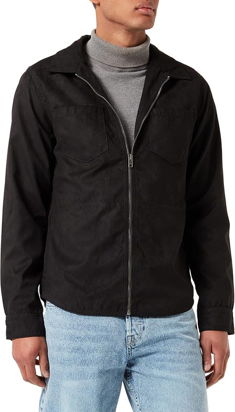Jack & Jones Men's Black Jprblacooper Pu Jacket | Jack & Jones In Lebanon