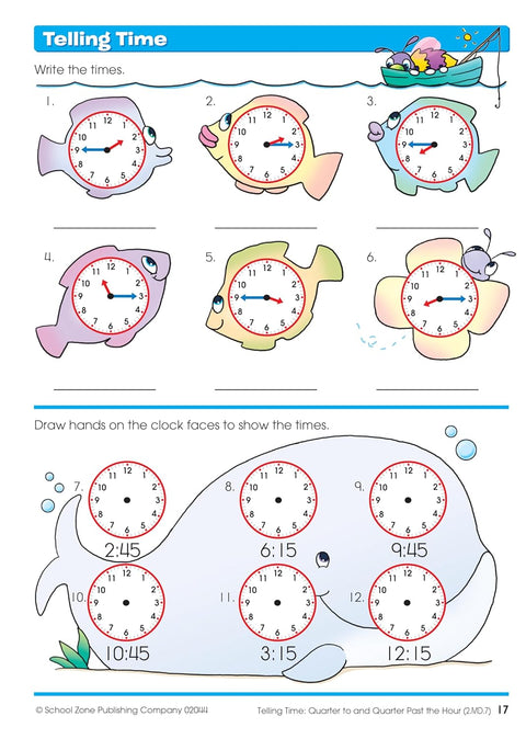 School Zone Time Money & Fractions Workbook | School Zone In Lebanon