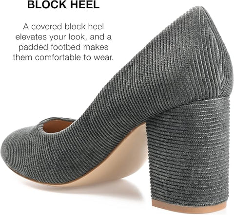 Journee Collection Women's Green Fai Pump Heels | Journee Collection In Lebanon