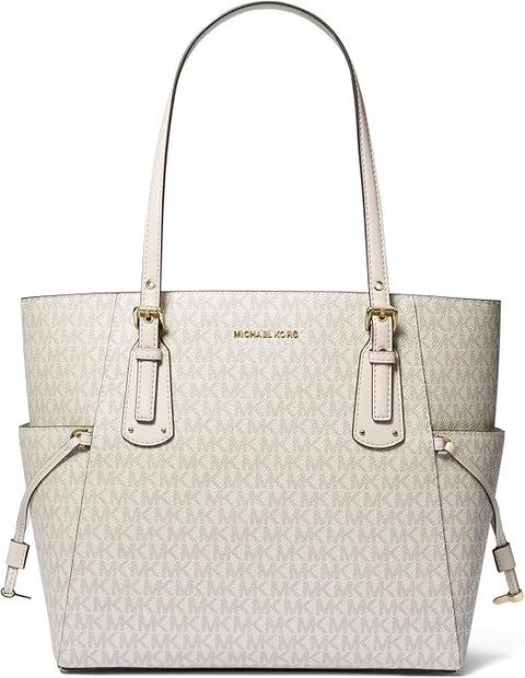Michael Kors Women's Cream Voyager East West Logo Tote Bag | Michael Kors In Lebanon