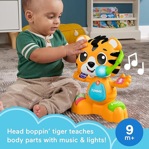 Fisher Price Orange Baby Learning Toy Link Squad Bop & Groove Tiger| Fisher Price In Lebanon