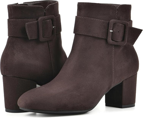White Mountain Women's Brown Freckly Block Heeled Boot | White Mountain In Lebanon