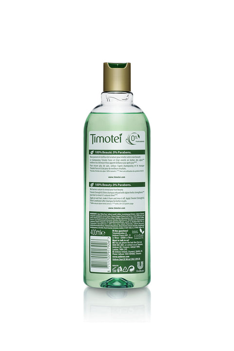 Timotei Shampoo Strength And Shine Infused With Alpine Herbs 400g