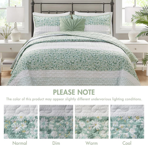 Madison Park Seersucker Floral Coverlet 4-Piece Quilt Sets | Madison Park In Lebanon