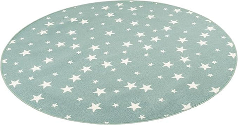Sinsay Green Round Stars Rug | Sinsay In Lebanon