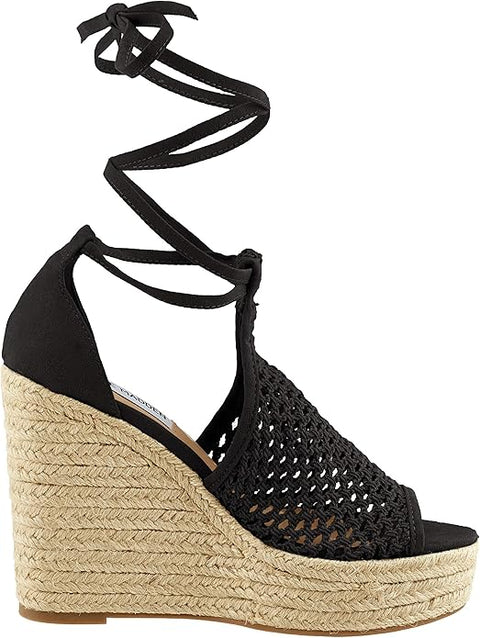 Steve Madden Women's Black Platform Heeled Sandals | Steve Madden In Lebanon