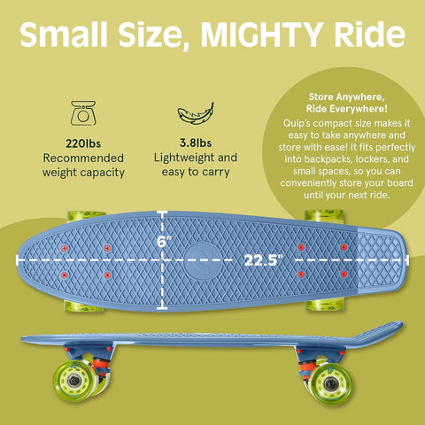 Retrospec Quip Mini Cruiser Skateboard 22.5" | Retrospec In Lebanon