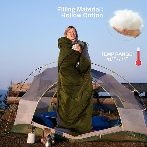 Elevon Olive Green Cold Warm Weather Portable Waterproof & Lightweight Sleeping Bag | Elevon In Lebanon