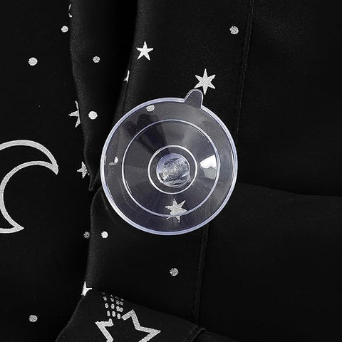 Sun Zero Lights Out Starry Night Portable Travel 100% Blackout Suction Cup Curtain Panel, 50" x 78", Stars| Sun Zero In Lebanon