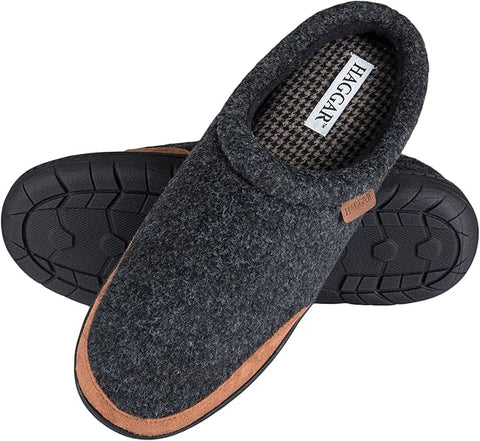 Haggar Men's Grey Clog Slipper House With Memory Foam Comfort Slipper| Haggar In Lebanon