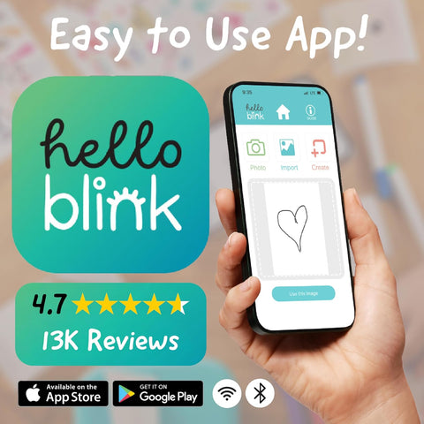 Hello Blink Mini Portable Bluetooth Thermal Stickers and Photos Printer Sticker Machine | Hello Blink In Lebanon