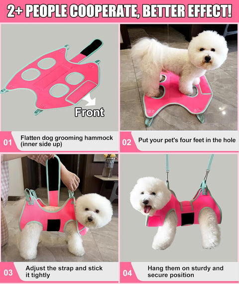 Kkiimatt Dog's Pink Grooming Hammock | Kkiimatt In Lebanon