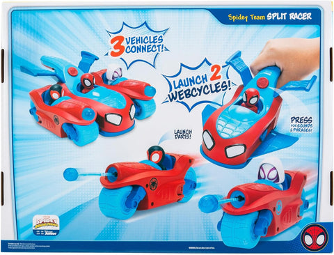 Jazwares Marvel Spidey and His Amazing Friends Spidey Team Split Racer 8.5-Inch Three-in-One Vehicle with Web Darts|Jazwares In Lebanon