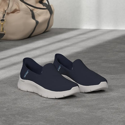 Skechers Women's Navy Hands Free Slip-Ins Go Walk Flex-Relish Sneaker | Skechers In Lebanon