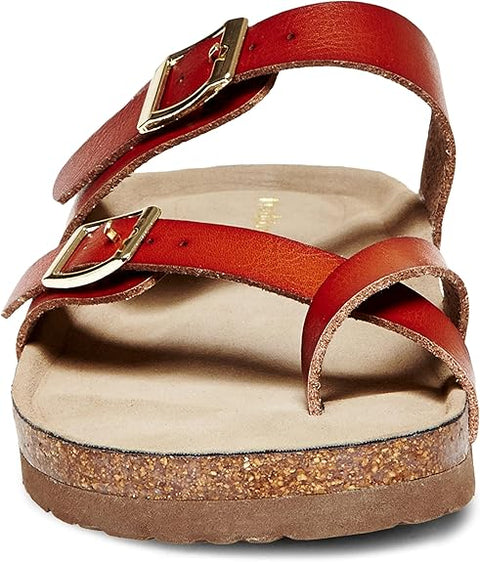 Steve Madden Men’s Cognac Leather Multi-Strap Cork Sandals | Steve Madden in Lebanon