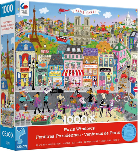 Ceaco Shop Windows Paris Windows 1000 Piece Jigsaw Puzzle | Ceaco In Lebanon